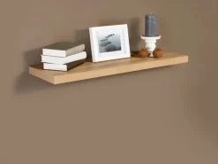 Wandregal Carlton Eiche Hell 59,5 cm x 23,5 cm x 3,8 cm* Wandregale|Bücherregale