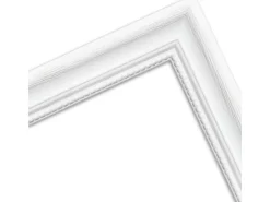 WANDStyle Bilderrahmen H390 aus Massivholz in Weiß gemasert 40 x 60 cm im Stil Landhaus