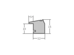 WANDStyle Bilderrahmen H320 aus Massivholz in -Optik 15 x 20 cm im Stil Klassisch