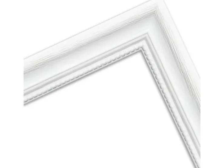 WANDStyle Bilderrahmen H390 aus Massivholz in Weiß gemasert 13 x 18 cm im Stil Landhaus