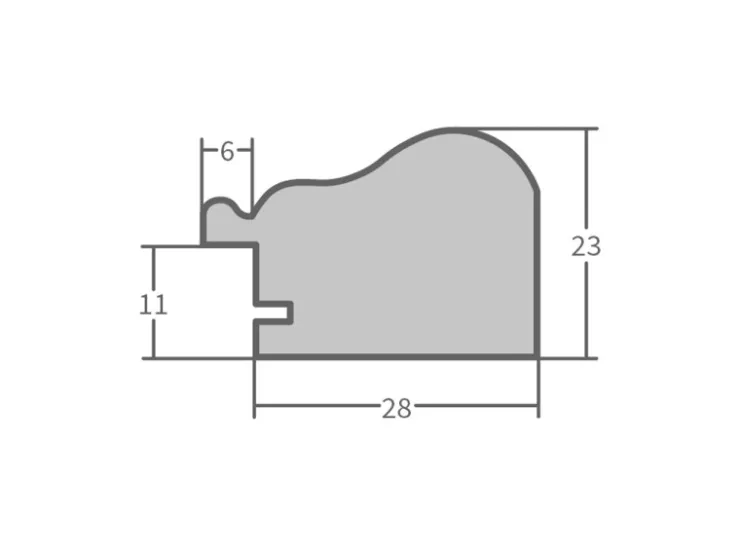 WANDStyle Bilderrahmen H390 aus Massivholz in Weiß gemasert 13 x 18 cm im Stil Landhaus