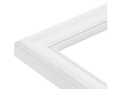 WANDStyle Bilderrahmen H390 aus Massivholz in Weiß gemasert 13 x 18 cm im Stil Landhaus