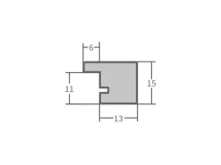 WANDStyle Bilderrahmen H300 aus Massivholz in 24 x 30 cm im Stil Modern