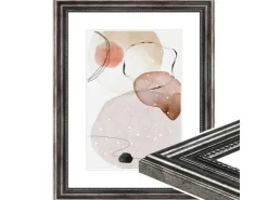 WANDStyle Bilderrahmen H450 aus Massivholz in -Optik 30 x 40 cm im Stil Antik* Bilderrahmen