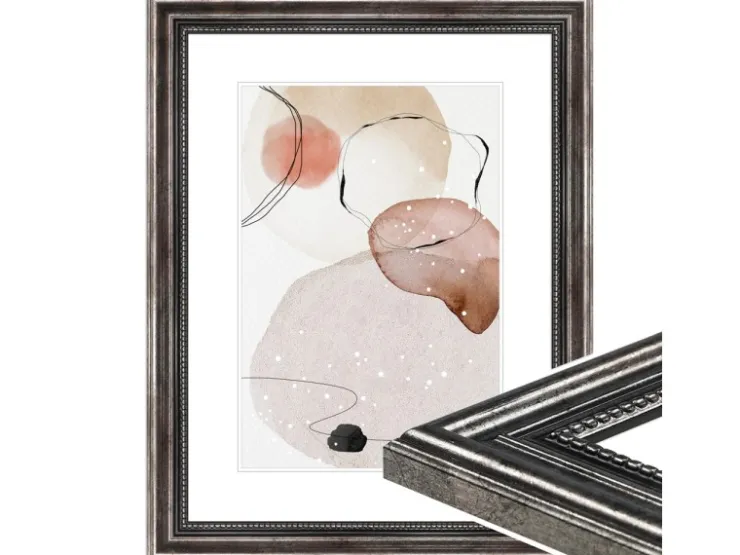WANDStyle Bilderrahmen H450 aus Massivholz in -Optik 30 x 40 cm im Stil Antik* Bilderrahmen