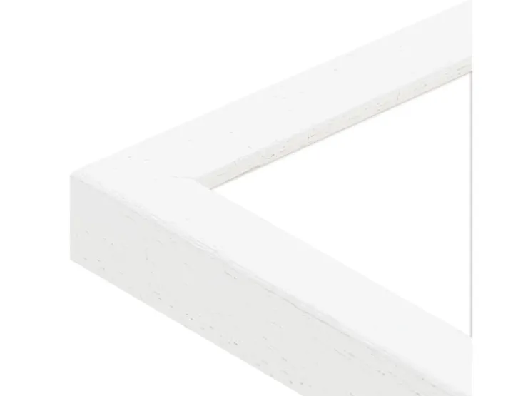 WANDStyle Bilderrahmen H950 aus Massivholz in Weiß gemasert 40 x 50 cm im Stil Modern