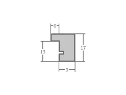 WANDStyle Bilderrahmen H950 aus Massivholz in -Optik 40 x 60 cm im Stil Modern* Bilderrahmen