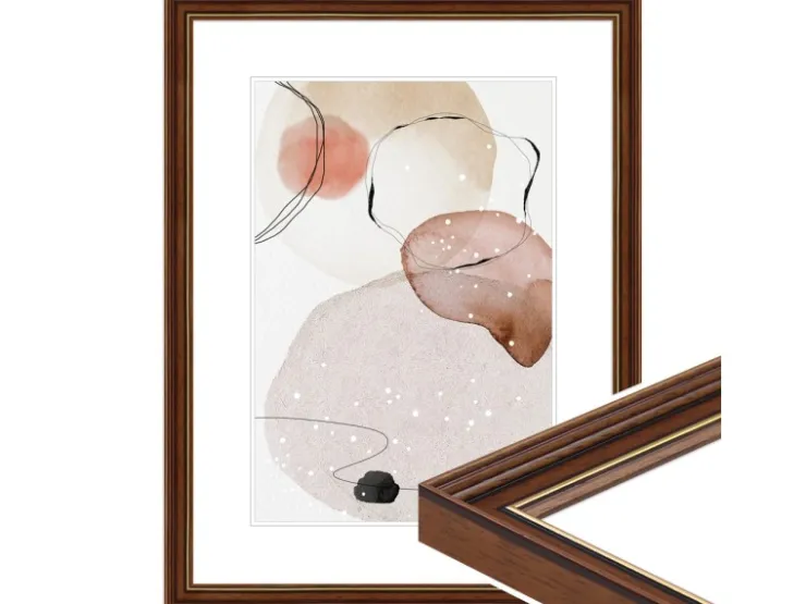 WANDStyle Bilderrahmen H182 aus Massivholz in Braun 20 x 30 cm im Stil Antik