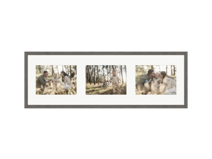 WANDStyle Galerierahmen G950 in 23 x 70 cm für 3 Bilder im Format 13 x 18 cm* Bilderrahmen