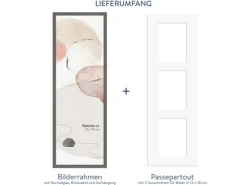 WANDStyle Galerierahmen G950 in 23 x 70 cm für 3 Bilder im Format 13 x 18 cm* Bilderrahmen