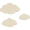 WANDStyle Wanddeko aus Holz Wolken 51 x 29,5 cm in der Farbe Pappel