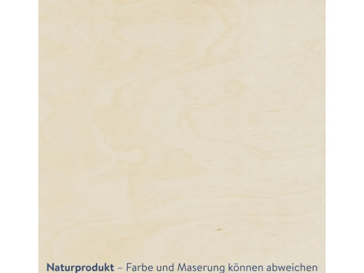WANDStyle Wanddeko aus Holz Wolken 51 x 29,5 cm in der Farbe Pappel