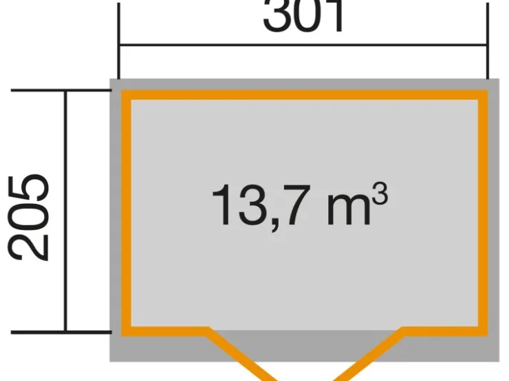 Weka Gartenhaus 218 Gr.2, 28 mm, Satteldach mit Line, , DT* Bastelzubehör
