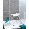 Wenko Badhocker Secura klappbar Kunststoff 53,5 x 44,5-48,0 x 40-47 cm Weiß