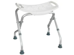 Wenko Badhocker Secura klappbar Kunststoff 53,5 x 44,5-48,0 x 40-47 cm Weiß