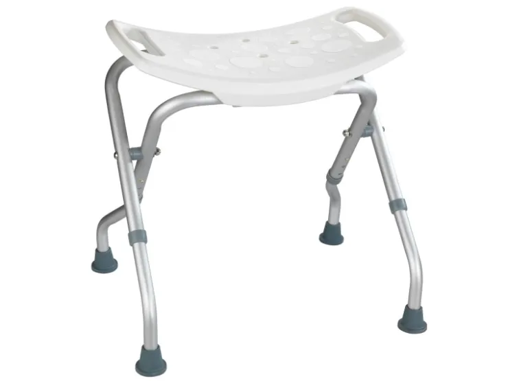 Wenko Badhocker Secura klappbar Kunststoff 53,5 x 44,5-48,0 x 40-47 cm Weiß