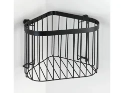 Wenko Eckablage Classic Plus Black Stahl 23,5 x 16,5 x 18,5 cm Schwarz* Weitere Regale|Eckregale