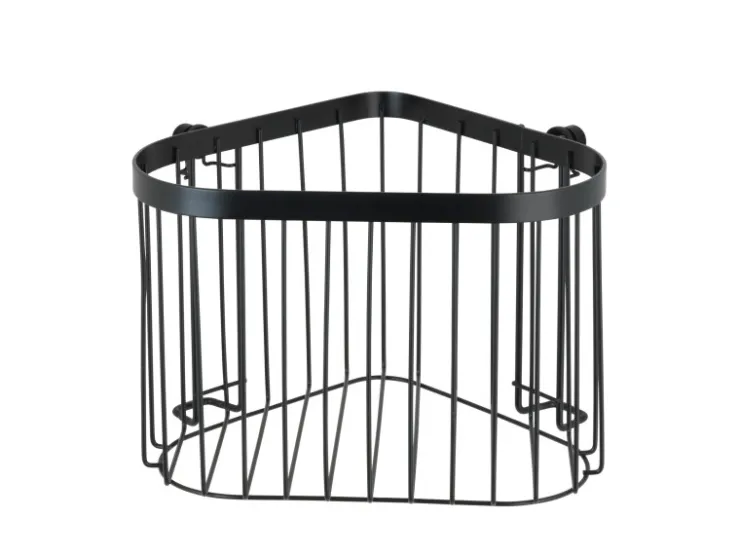 Wenko Eckablage Classic Plus Black Stahl 23,5 x 16,5 x 18,5 cm Schwarz* Weitere Regale|Eckregale
