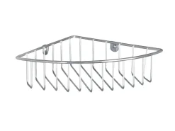 Wenko Eckablage Genola zur Wandmontage Stahl 26 x 5.5 x 20 cm Chrom