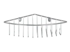 Wenko Eckablage Genola zur Wandmontage Stahl 26 x 5.5 x 20 cm Chrom
