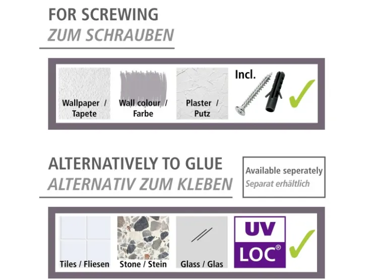 Wenko Eckregal 2 Etagen Molinella Schwarz* Eckregale