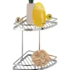 Wenko Eckregal Sion Power-Loc Befestigen ohne Bohren 21 cm breit