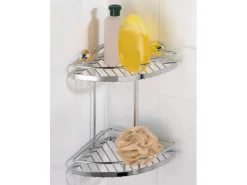 Wenko Eckregal Sion Power-Loc Befestigen ohne Bohren 21 cm breit