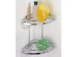 Wenko Eckregal Sion Power-Loc Befestigen ohne Bohren 28 cm breit* Eckregale