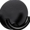 Wenko Edelstahl-Wandhaken Rondo Selbstklebend Ø 5,3 cm x 2,5 cm Schwarz* Klebefolien