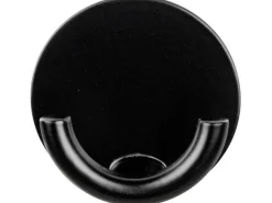 Wenko Edelstahl-Wandhaken Rondo Selbstklebend Ø 5,3 cm x 2,5 cm Schwarz* Klebefolien