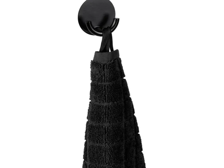 Wenko Edelstahl-Wandhaken Rondo Selbstklebend Ø 5,3 cm x 2,5 cm Schwarz* Klebefolien