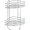 Wenko Exclusiv Eckregal 2 Etagen Chrom 43 cm x 23,5 cm x 30,5 cm