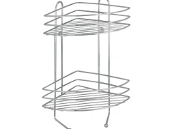 Wenko Exclusiv Eckregal 2 Etagen Chrom 43 cm x 23,5 cm x 30,5 cm