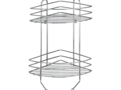 Wenko Exclusiv Eckregal 2 Etagen Chrom 43 cm x 23,5 cm x 30,5 cm
