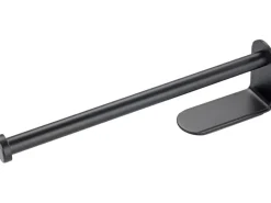 Wenko Küchenrollenhalter Nio Selbstklebend 27,5 cm x 4,5 cm x 7 cm Schwarz