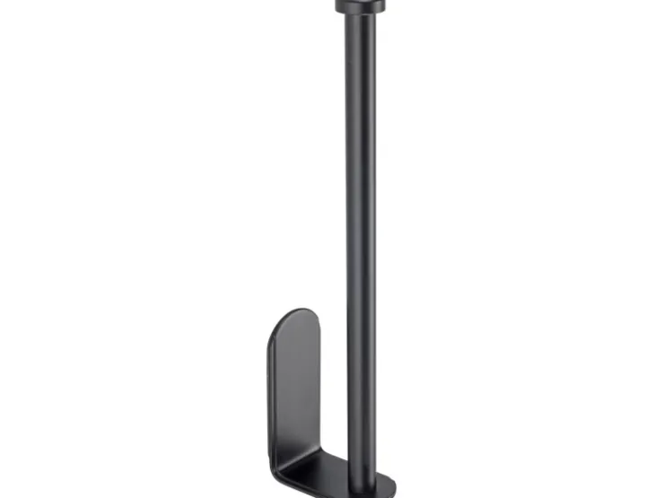 Wenko Küchenrollenhalter Nio Selbstklebend 27,5 cm x 4,5 cm x 7 cm Schwarz