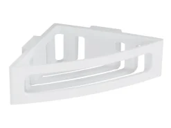 Wenko Power-Loc Eckablage Bralia Kunststoff (ABS) 35 x 8,5 x 20 cm Weiß