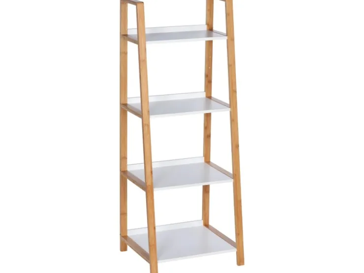 Wenko Regal Finja Bambus Braun mit 4 Etagen* Holzregale