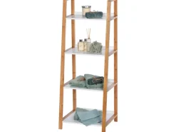 Wenko Regal Finja Bambus Braun mit 4 Etagen* Holzregale