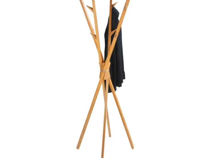 Wenko Stand-Garderobe Mikado aus Bambus