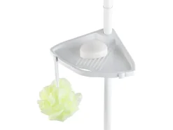 Wenko Teleskop-Duschecke Compact Aluminium* Regal Weiß