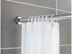 Wenko Teleskop-Duschvorhangstange Luz ausziehbar rostfrei 70 cm - 115 cm* Gardinenstangen