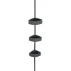 Wenko Teleskop-Eckregal Villata mit 3 Körben 28 x 20,5 x 275 cm Schwarz-Grau* Eckregale