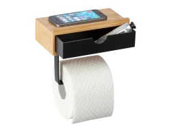 Wenko Toilettenpapierhalter mit Ablage Bambusa Bambus* Wandregale