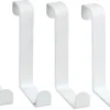 Wenko Türgarderobenhaken Weiß-matt 4er-Set