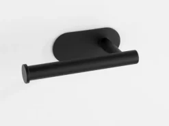 Wenko Turbo-Loc Edelstahl Toilettenpapierhalter Orea Black Matt 16 x 4.5 x 7 cm* Klebefolien