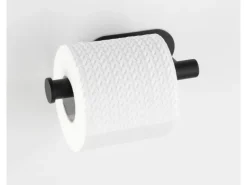 Wenko Turbo-Loc Edelstahl Toilettenpapierhalter Orea Black Matt 16 x 4.5 x 7 cm* Klebefolien