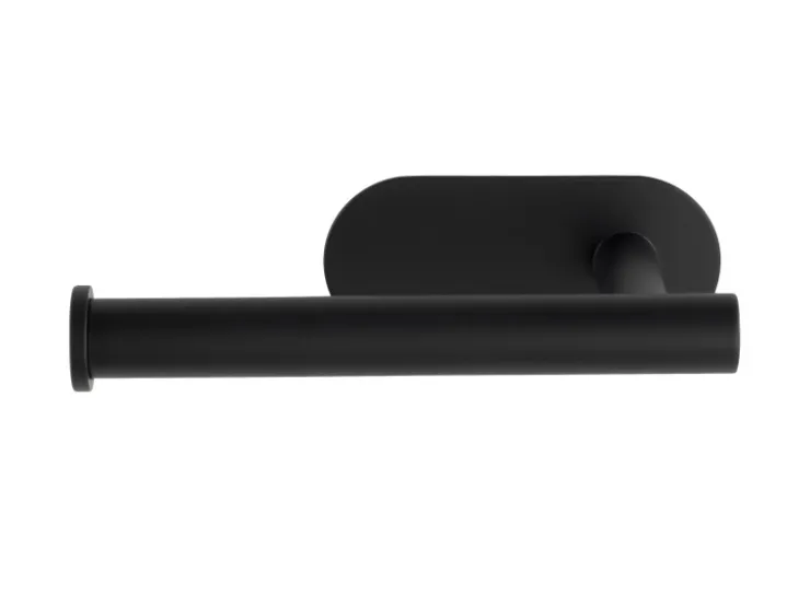Wenko Turbo-Loc Edelstahl Toilettenpapierhalter Orea Black Matt 16 x 4.5 x 7 cm* Klebefolien
