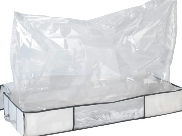 Wenko Vakuum Soft Unterbett-Box Weiß 15 cm x 105 cm x 45 cm* Bettwäsche