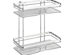 Wenko Wandablage Premium 2 Etagen Edelstahl Glänzend* Wandregale